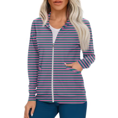 Scrub Jackets for Woman Zip Up Long Sleeve Tops Print Plus Size Womens Scrubs for Women Nursing Shirts with Pockets