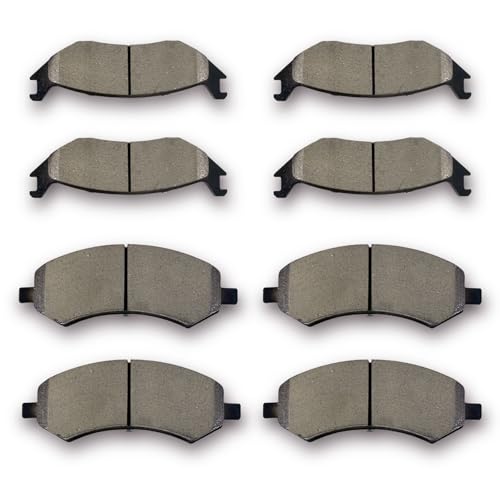 evkingauto Front Rear Ceramic Brake Pads Fit For 2007-2009 Chrysler ...