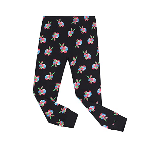 Benaive Easter Pajamas for Boys, Bunny Pjs for Boy Cotton Pajama, 2-Piece Children Pants Set (Rabbit, Black, 3T) - image 3