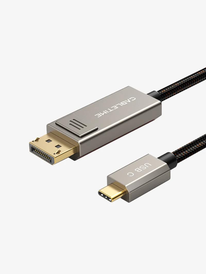 CABLETIME 6.6ft 8K 60Hz Bidirectional USB Type-C To DisplayPort Cable 4K 144Hz 2M (B0CF1XY22S) Amazon Price History, Amazon Price Tracker