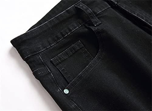 Maiyifu-GJ Men Ripped Skinny Biker Jeans Distressed Ankle Zipper Denim Pants Destroyed Skinny Jean Trousers with Side Zippers3