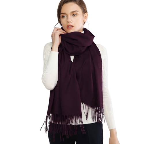 Image of RIIQIICHY Women's Fringe Shawl Wrap Pashmina Scarf for Wedding Evening