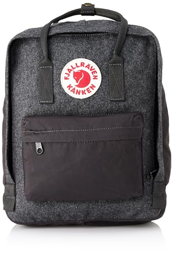 Fjallraven Unisex Kånken Re-Wool Ryggsäck, Grå, 28 cm x 12 cm x 36 cm, Grå