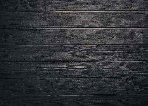 LYWYGG 7x5ft Wood Backdrop Natural Black Wooden Board Photography Background