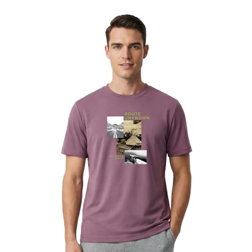 Image of Nobero 100% Cotton T Shirts for Men Stylish | Regular Fit | Graphic Printed T Shirts for Men 180 GSM Combed Cotton | Round Neck Half Sleeve