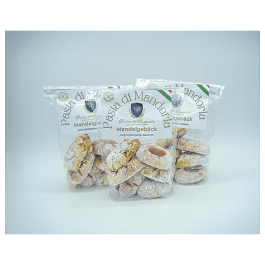 3x Pasta di Mandorla, sizilianisches Mandelgebäck, 600g