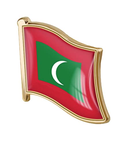 Image of vmcoatdu Country Flag Pin Badge International Travel Brooch Metal Alloy Souvenir Pin for Hat Clothes Backpack