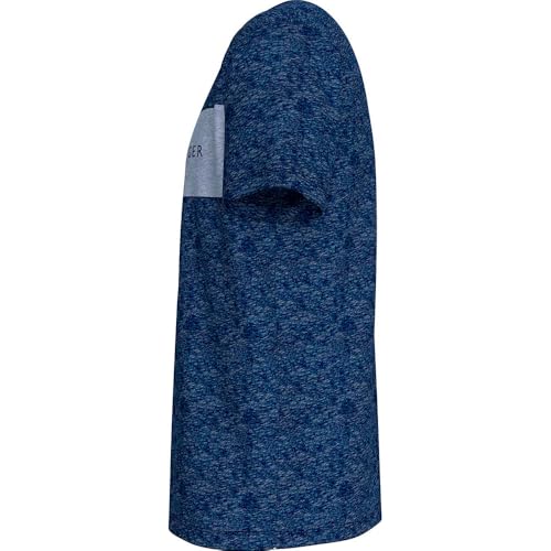 Tommy Hilfiger SS T-Shirt Block Logo Um0Um03418 Camiseta S/S, Blue (Desert Sky HT), S para Hombre