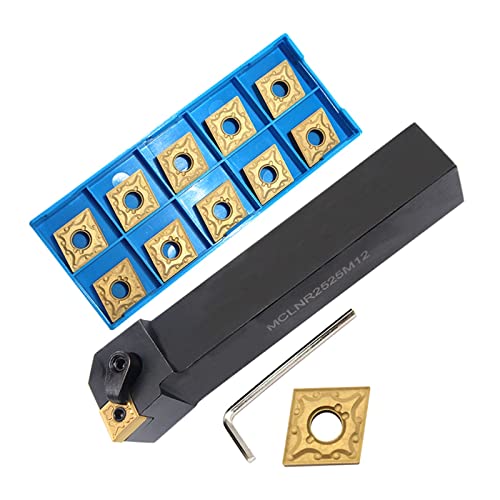Portaherramientas MCLNR2525M12 con 10 Insertos de Carburo miniatura 1