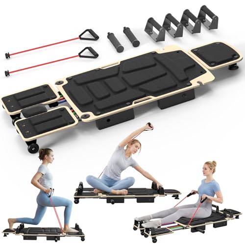 Pilates Board Reformer for Home Workout | 5-in-1 Equipment