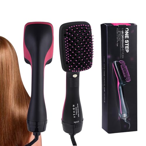 2 in 1 Hair Dryer & Styler, One Step Hair Dryer Brush Straightener, Negative Ion Electric Hot Air Blow Dryer Comb