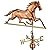 Good Directions Horse Weathervane, Pure Copper