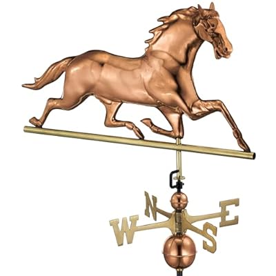 Good Directions Horse Weathervane, Pure Copper