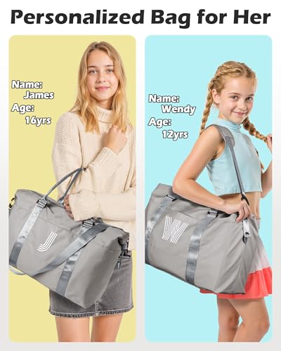 Image of Gifts for Daughter, Initial Travel Duffel Bags, Sports Bags