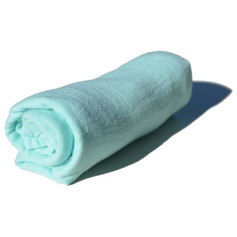 Crianza Natural - Gasa de bambú color 70 x 70 cm - 1 und, aqua Cover