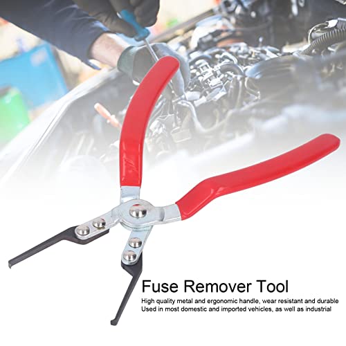 TKSE Fuse Puller Pliers, Metal Relay Puller Plier Fuse Remover Maximum Open 100mm Quick Disassembly Universal Auto Repair Tool - Image 3