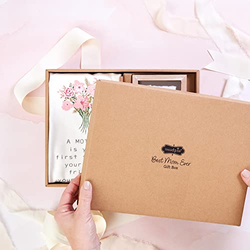 Mud Pie Best Mom Ever Gift Box Set | Includes Coffee Mug, Plaque And Hand Towel #TOP5