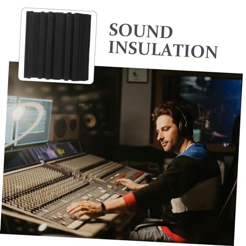 Toyvian 6pcs Paneles Acústicos para Tratamiento de Sonido Aislante de Alta Densidad para Estudio, Oficina y Teatro en Casa miniatura 6