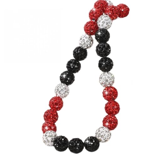 Baseball Beaded Necklace for Men,Baseball Necklace Gifts,Diamond Rhinestone Discoball bead necklace,Chain Necklace Gifts for Baseball Player Team Lovers