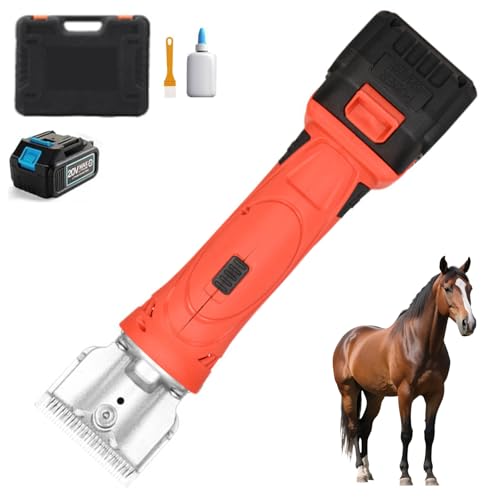 Tondeuse à chevaux sans fil pour couper les poils épais sans surchauffe