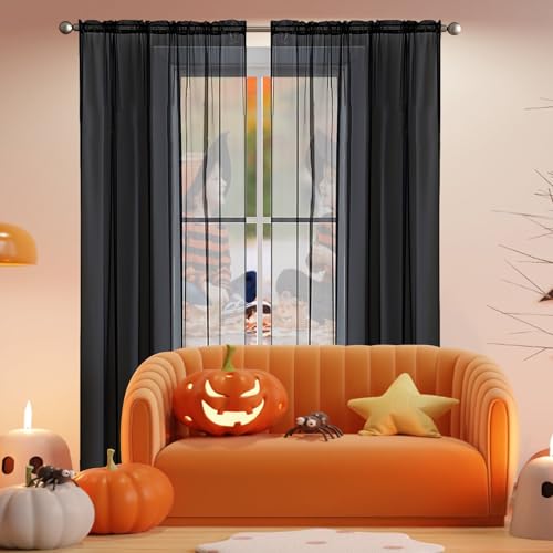 O猩ɂ [XJ[e 250 x 120 cm XJeՌO猩ɂUvbgՑfMMۉȃGlĂh~ډBnvCoVo֏otFE{IœK, ubN