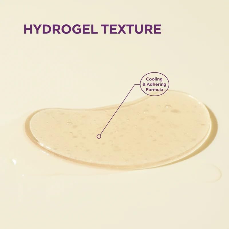 Refreshing Collagen Hydrogel Eye Patches, Fine Lines, Firming, Glowing & Hydrating Hydrogel Mask, Instant Moisturizing Brightening Skincare Pads, Eye Bags Treatment for Women (60 Patches)