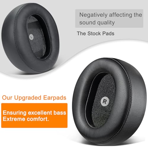 SOULWIT Ersatz Ohrpolster für Audeze Maxwell Kopfhörer, Ersatzpolster Polster mit weichem Proteinleder, Hochdichter Geräuschisolierung Schaumstoff