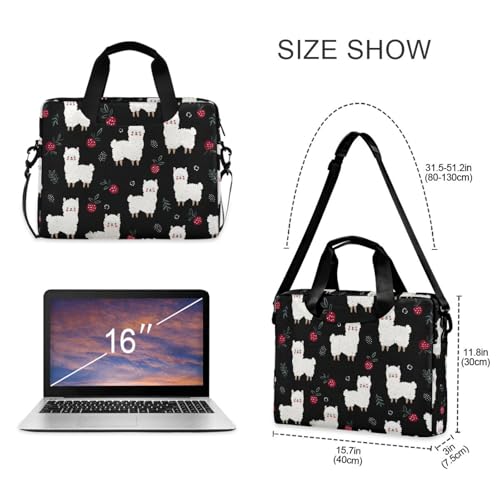 Bolso maletín para laptop 15.6 pulgadas con correa y asa miniatura 5