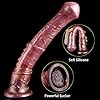 Kuaecr Extra Lang Realistischer Pferd Dildo Spritz Dildo mit Saugnapf XL Tierdildo Silikon Analdildo Mit Sperma Spritzfunktion Ejakulationsfunktion Didlos Sexspielzeug Für Männer Frauen (Rotbraun) #2