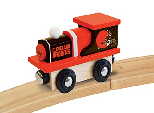 Image of MasterPieces NFL Cleveland Browns Real Wood Toy Train, For Ages 3+