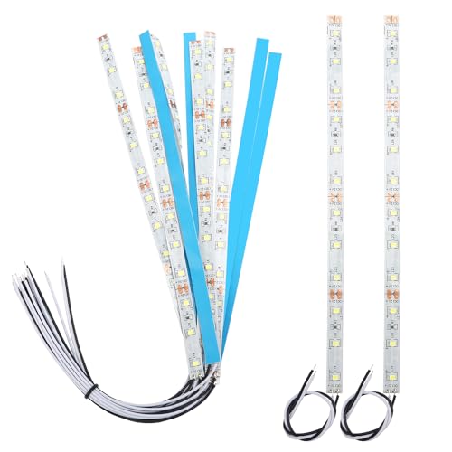 YIXISI 10 PCS 200mm Prewired Strip LED Light, 12V - 18V, 2335 SMD LED, White