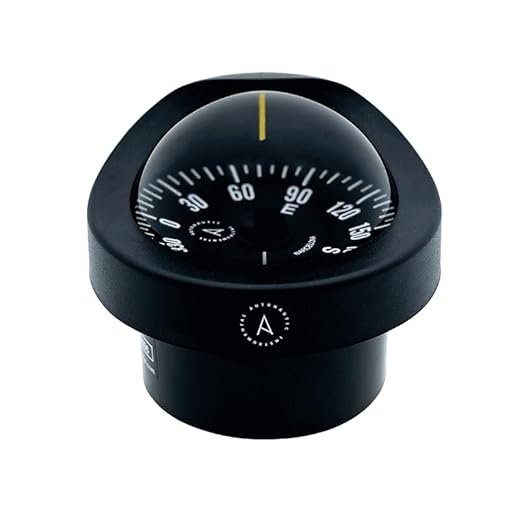 Autonautic - Flush Mount Compass with a Clear Looking Design for Sailboat - 85mm Dial -Mounting Hole 85 mm. Suitable Inclined Panels Without Losing The Horizontality - Made in Europe