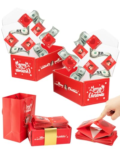 ASSRECT Exploding Gift Box - 2 pcs Christmas Surprise Box