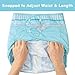 Littleforbig Washable Adjustable Reusable Waterproof Cloth Adult Diaper Wrap Cover One Size - Potty Pants Pattern