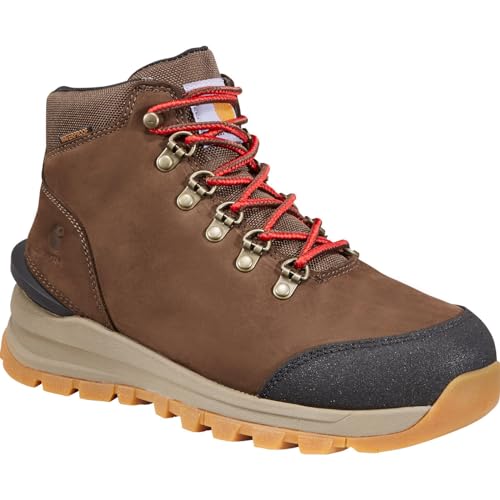 Carhartt Women's Gilmore WP 5" Alloy Toe Work Hiker Hiking Boot, Dark Brown, 8.5 by Carhartt - Used condition - US$77.42