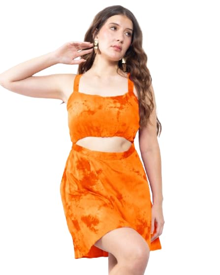 erotissch Women’s Tie & Dye Beachwear Swimming Dress, Sleeveless Shoulder Strap Viscose Rayon Summer Resort & Poolside Cover-Up for Beach Holidays, Travel, Vacations and Everyday-picture-19