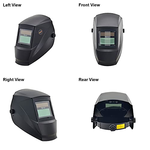 Antra True Color Auto Darkening Welding Helmet Wide Shade Range 4/7-13 Solar Power Ah7-220-0000 Tig, Mig/Mag, Mma, Grinding 6+1 Extra Lens Covers #TOP1