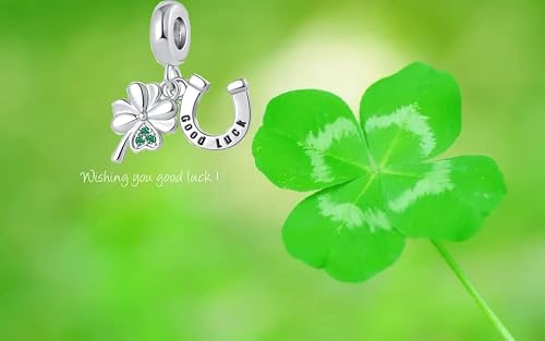 Nanmuc Four Leaf Clover Good Lucky Bead Charms For Pandora Bracelets, Copper #TOP2