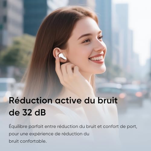 Écouteurs realme T200 ANC pour isoler les bruits et autonomie 40h - 3
