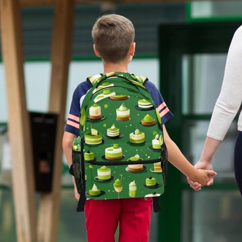 Ensemble cartables enfants multicolore vert avec trousse à crayons - 6