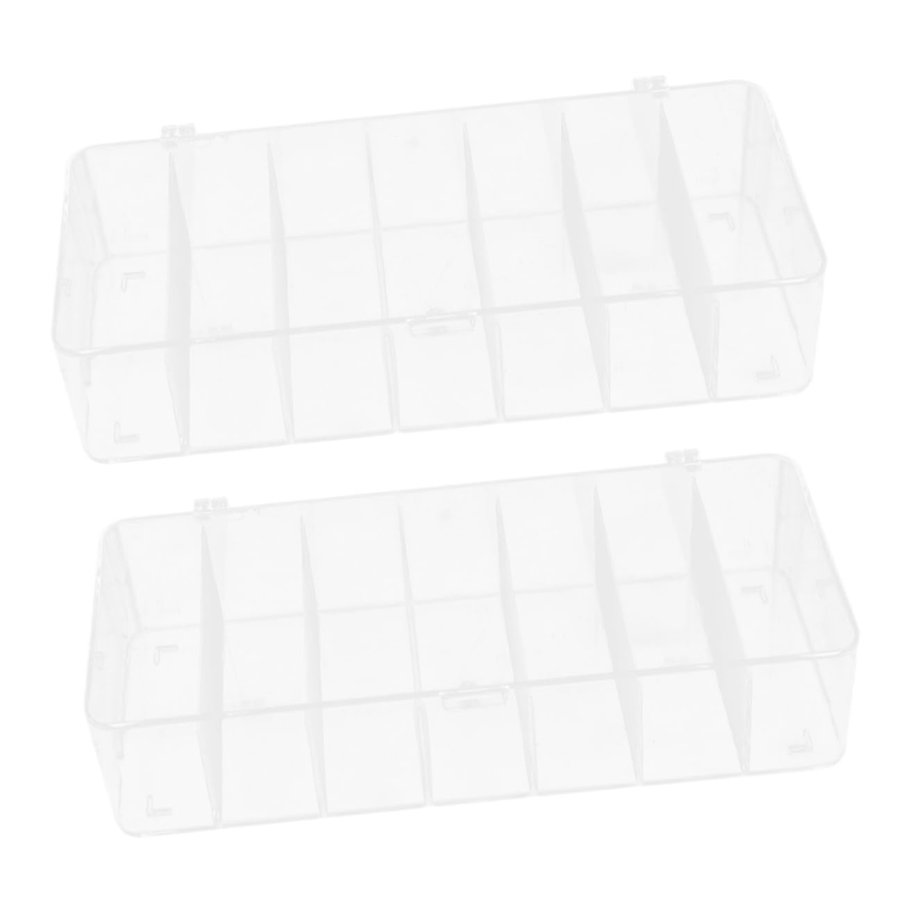 SHOWERORO 2Pcs Clear Tea Bag Organizer with Lid Coffee Pod Holder and Sugar Cube Storage Box for Kitchen Countertop Compartment Tea Storage for Office and Dining Table