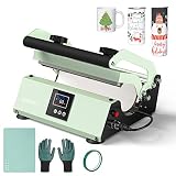 EENOUR Tumbler Mug Heat Press Machine 30oz 20oz 16oz Sublimation Straight Blank Skinny Tumbler Glass