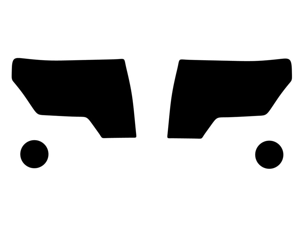 Rvinyl Headlight Pre Cut Film Cover Kit in Smoke Compatible with Ford F-150 2009-2014 SVT Raptor - Adhesive Backs