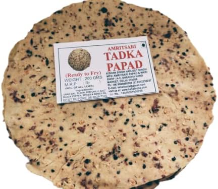 JEET by KSHS Amritsari Tadka Papad with Red Chilli and Black Pepper Mix (200 grams)