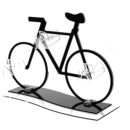 PRETYZOOM Elegant Bicycle Shaped Sunglasses Holder Acrylic Eyeglass Display Stand Practical Organizer for Glasses Shop