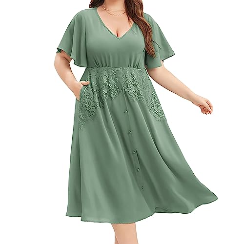 Robe de bal grande taille évasée unie pour mariage et soirée d'été en satin