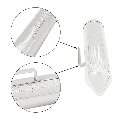 Mowind Stainless Steel Metal Guiro Percussion Instrument Musical Training Tool with Scraper