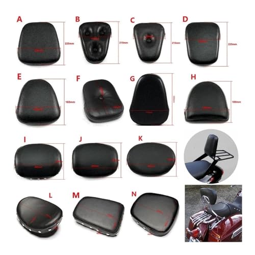 Coussin de dossier arrière moto pour soulager le dos du passager sur bobber - 3
