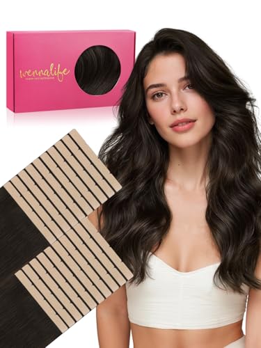 WENNALIFE 3.15 inch Wide Tape in Hair Extensions Human Hair, Tape in Weft