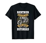 Rentner - Enfin temps pour ma moto. Tenue de motard tendance avec ancienne machine. Vous connaissez un pensionnaire ou un copain qui possède une moto cool et qui préfère faire de belles randonnées pendant son temps libre avec son vélo à deux roues dans le fossé ?